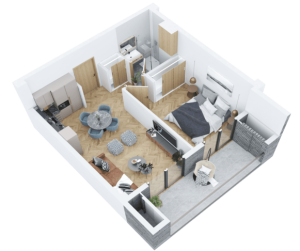 სტუდიოს ტიპის ბინები გრინოქს აბაშიძეში